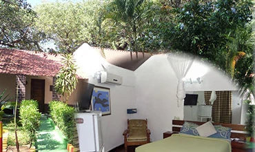 Pátio e jardim da Residencial Kaya Kwanga