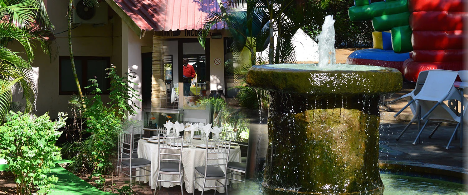 Esplanada e jardim